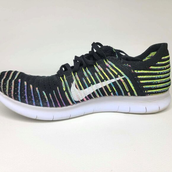 Nike Free Run Flyknit Running Shoe Blue Lagoon Men\'s 12 ~ Model #8310670-003 main image 3
